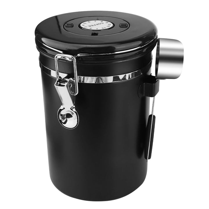 Kaffeebohnen Behälter (1,8L),Kaffeedose Luftdicht,kaffeedose,Edelstahl Material,geeignet Für Kaffeeb