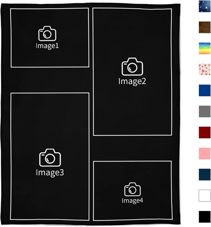 Easycosy personalisierte Decken für Paare Geschenke Benutzerdefinierte Bild werfen Decke Personalisi