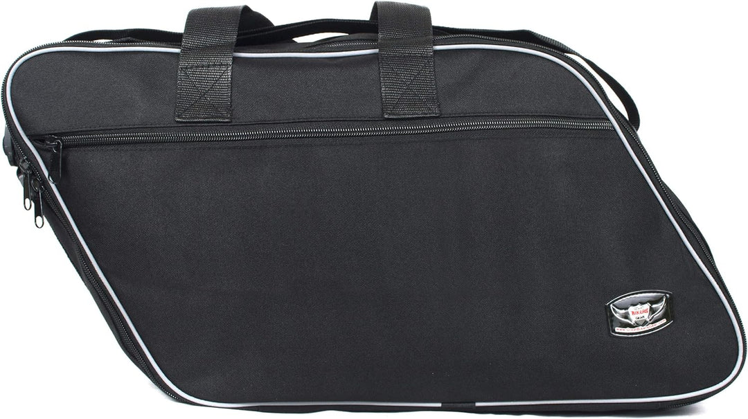 GROSSES Biker-ZAHNRAD - Packtaschen für Innenfutter für Harley Davidson Road King Electra Glide-Paar