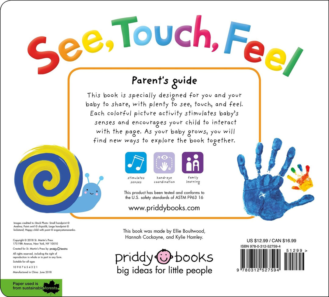 See, Touch, Feel: A First Sensory Book, Pappband