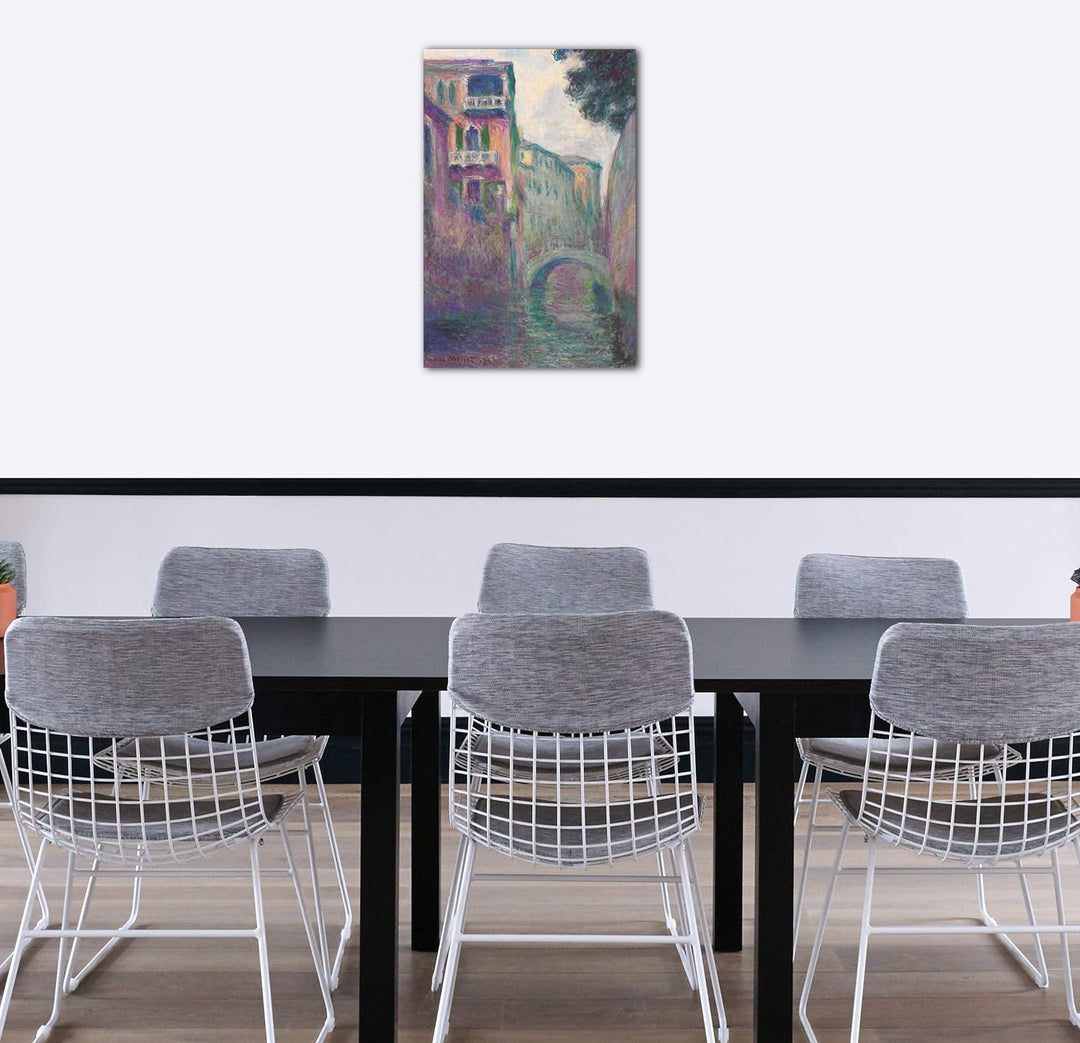 Printed Paintings Leinwand (40x60cm): Claude Monet - Der Rio de la Salute 40x60 cm, 40x60 cm