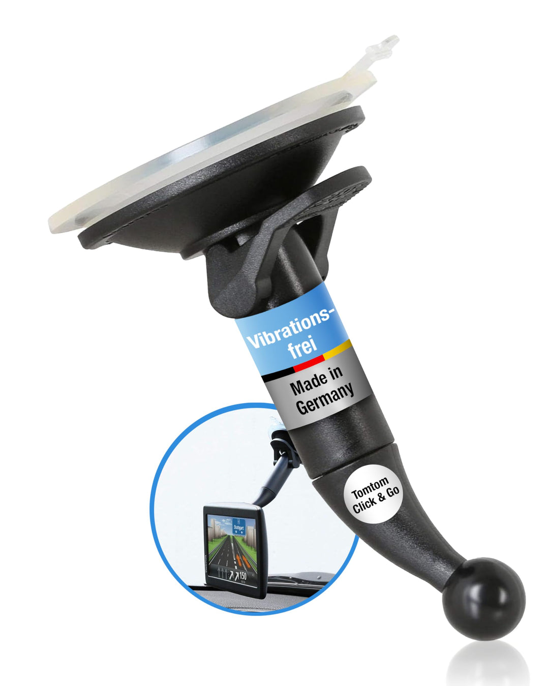 Wicked Chili KFZ Halterung kompatibel mit Tomtom Click & Go/EasyPort Autohalterung Start 40, 50, 60