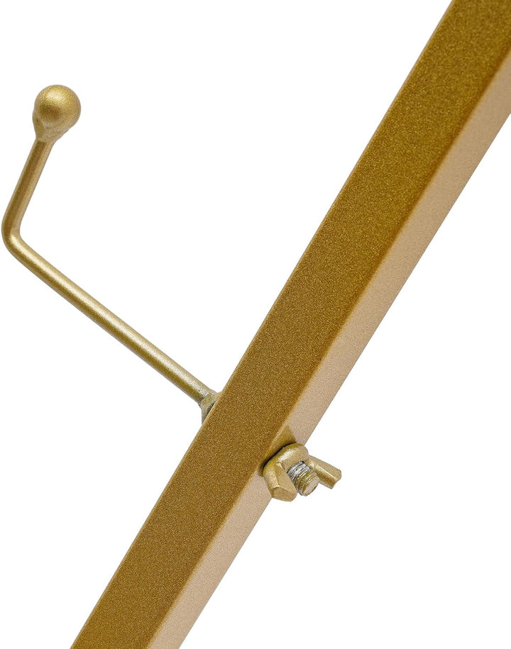 2 Stück Portable Staffelei Ständer, Bodenverstellbares Metall Gold Staffelei Stand, Verstellbares St