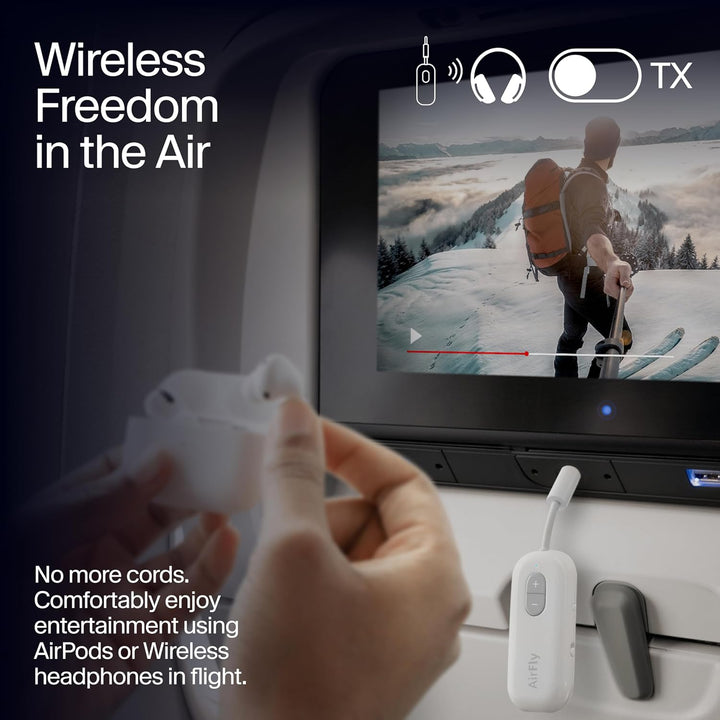 Twelve South AirFly SE Bluetooth Wireless Transmitter/Adapter für AirPods/Kabellose oder geräuschunt