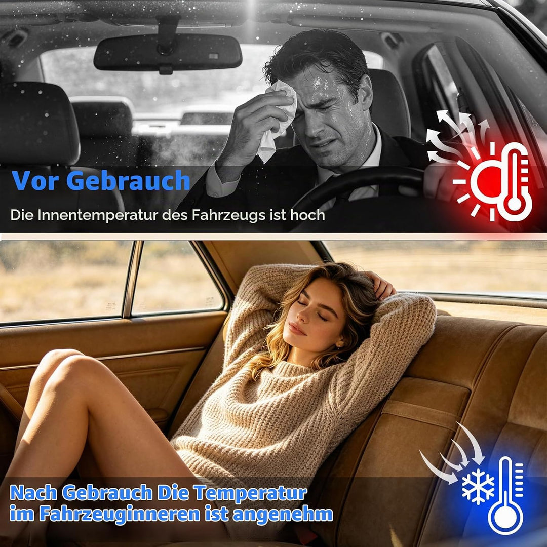210D Autoabdeckung Wasserdicht Outdoor Halbgarage für Auto SUV, Allwetterschutz Autoplane Abdeckplan