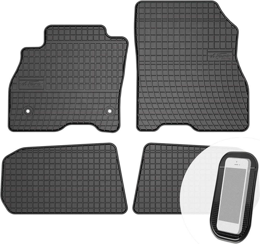 Gummimatten Auto Fussmatten Gummi Automatten Passgenau 4-teilig Set - passend für Nissan Leaf I 2010