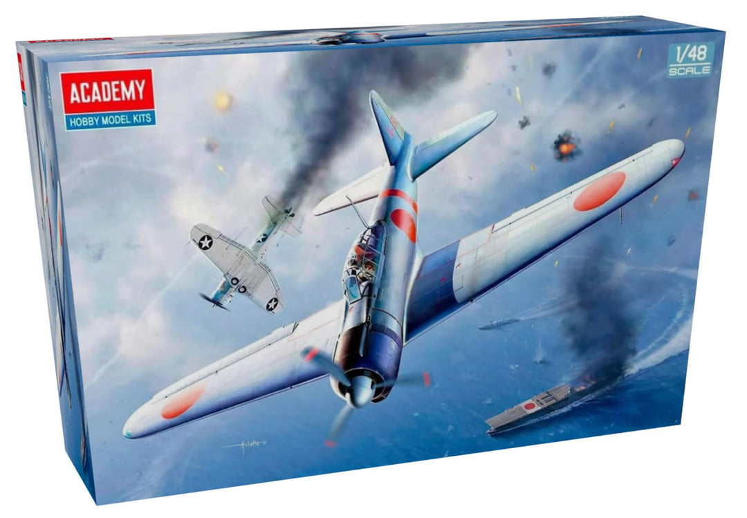 Academy 12352 1/48 Japanese Navy Zero Ship Fighter Flugzeug Typ 21 Midway Battle Kunststoffmodell