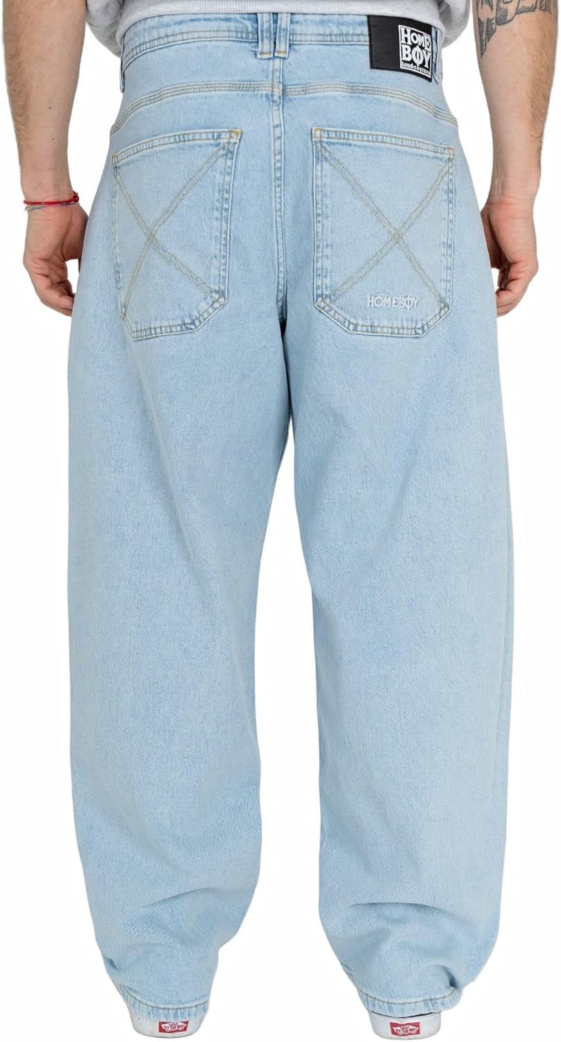 Homeboy Unisex Hose X-tra Monster Denim 25W / 28L Moon, 25W / 28L Moon