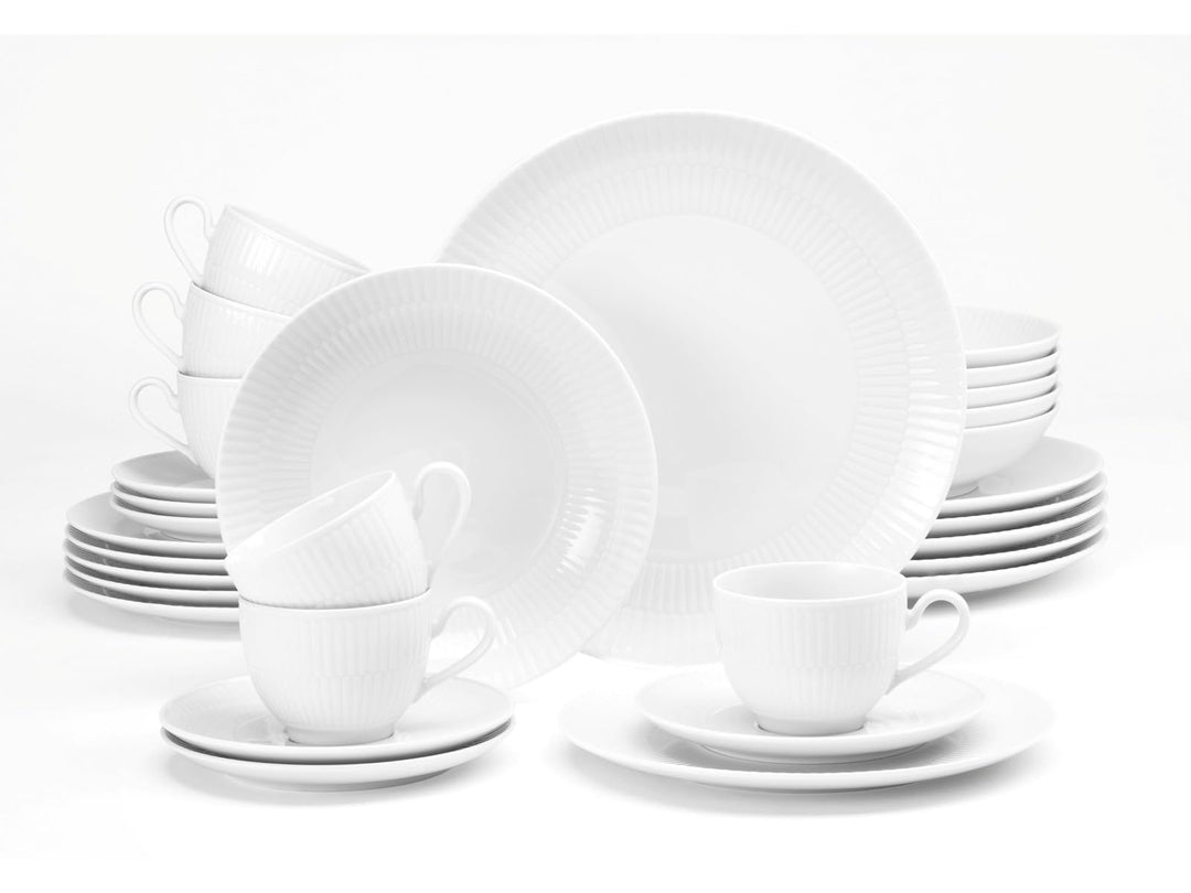 Seltmann Weiden, Kombiservice 30-teilig, Amina weiss