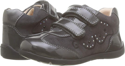 Geox Baby-Mädchen B Kaytan A First Steps, Grau Dk Grey C9002