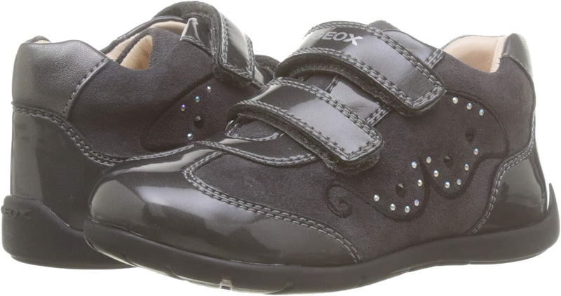 Geox Baby-Mädchen B Kaytan A First Steps, Grau Dk Grey C9002