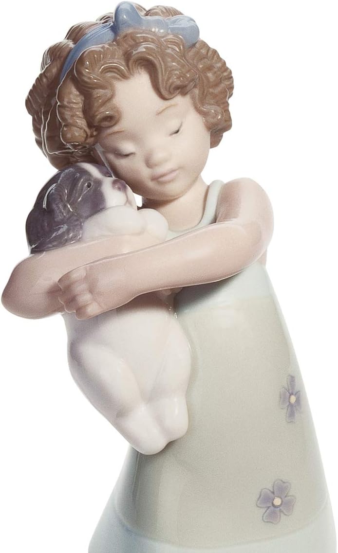 LLADRÓ Mädchen-Figur Lernen, Für Andere Zu Sorgen. Mädchen. Porzellan.