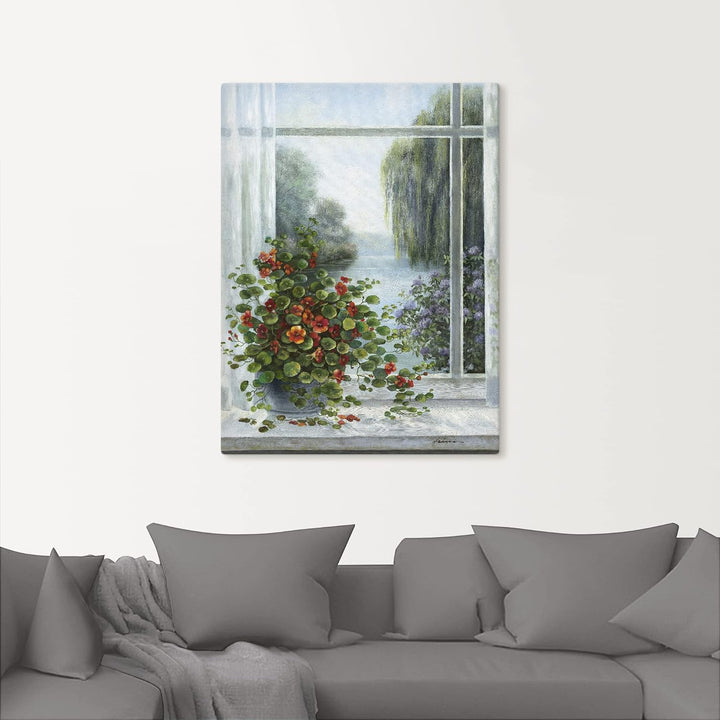 ARTland Leinwandbilder Wandbild Bild auf Leinwand 60x80 cm Stillleben Arrangements Botanik Malerei G