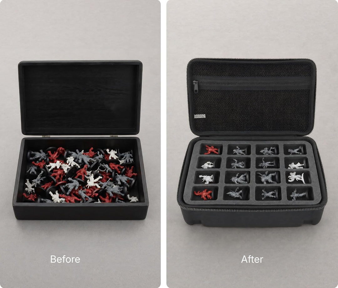 Feldherr Half-Size Case 50 kompatibel mit Blood Bowl - 16 Miniaturen