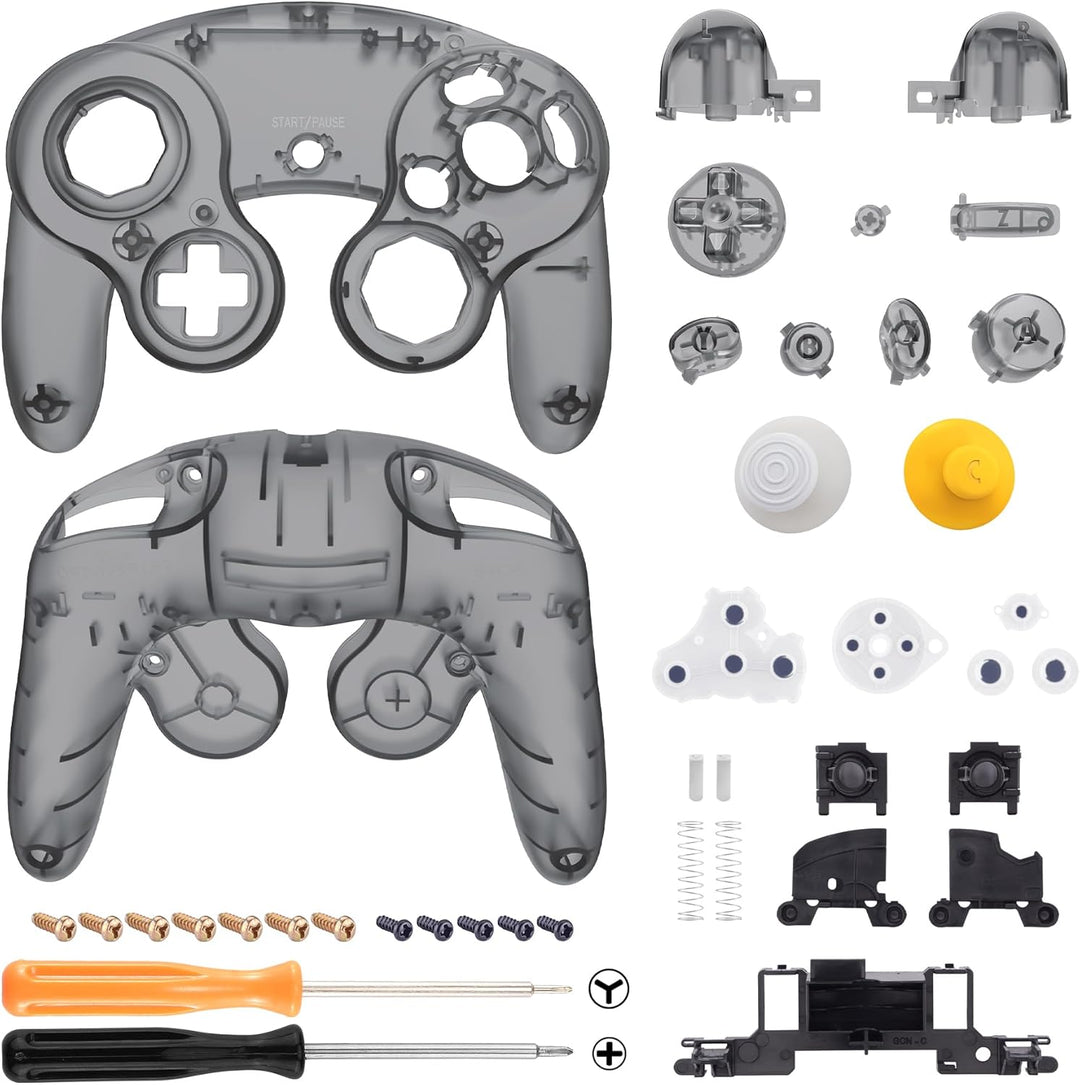 eXtremeRate Grips Case Shell kompatibel mit Nintendo Game Cube Controller, DIY-Ersatz Griff Gehäuse/