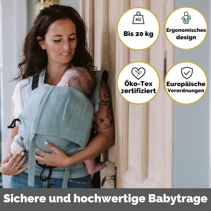 Amarsupiel - Babytrage Ergonomisch Von 4 bis 6 Monaten bis 3 oder 4 Jahre - Bequem und Einfach Anzup