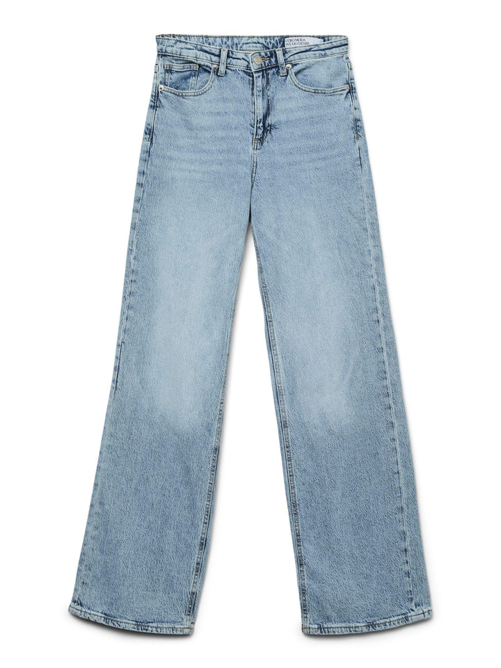 Vero Moda Female Weit geschnitten VMTESSA Hohe Taille Weiter Beinschnitt Jeans 25W / 30L Light Blue