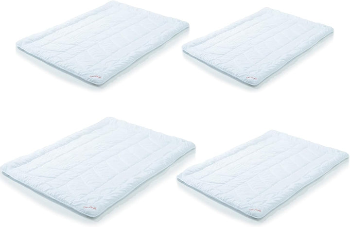 CelinaTex First Class Duo Bettdecke 200 x 200 cm Winter Steppdecke warm Qualitäts Decke Herbst atmun