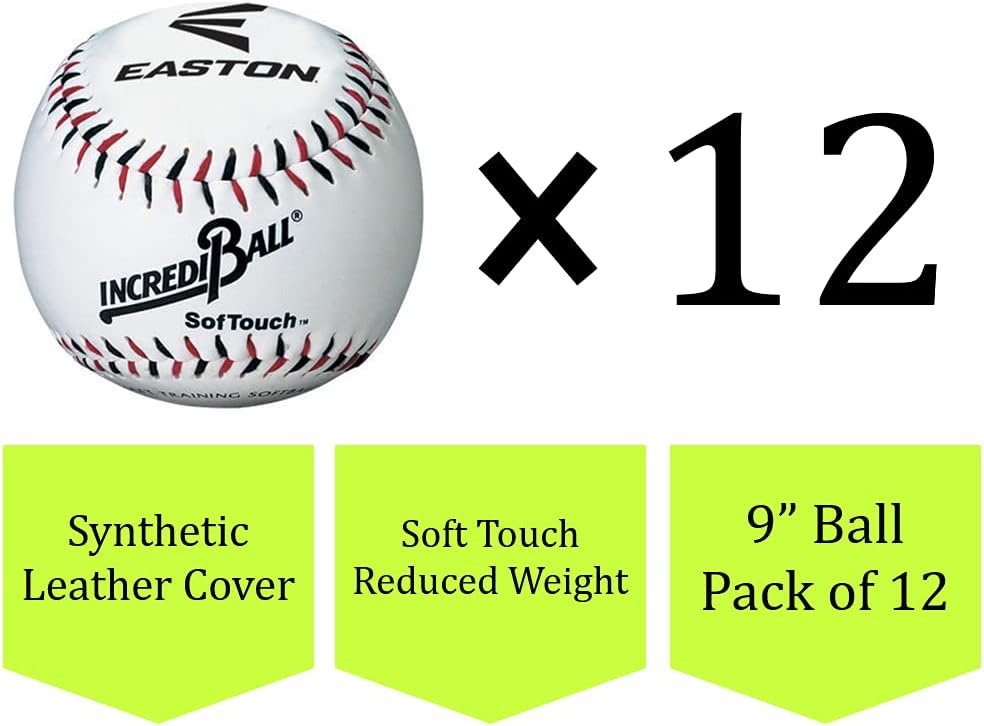 Easton Softouch Incrediball 23 cm Weiss, 23 cm Weiss