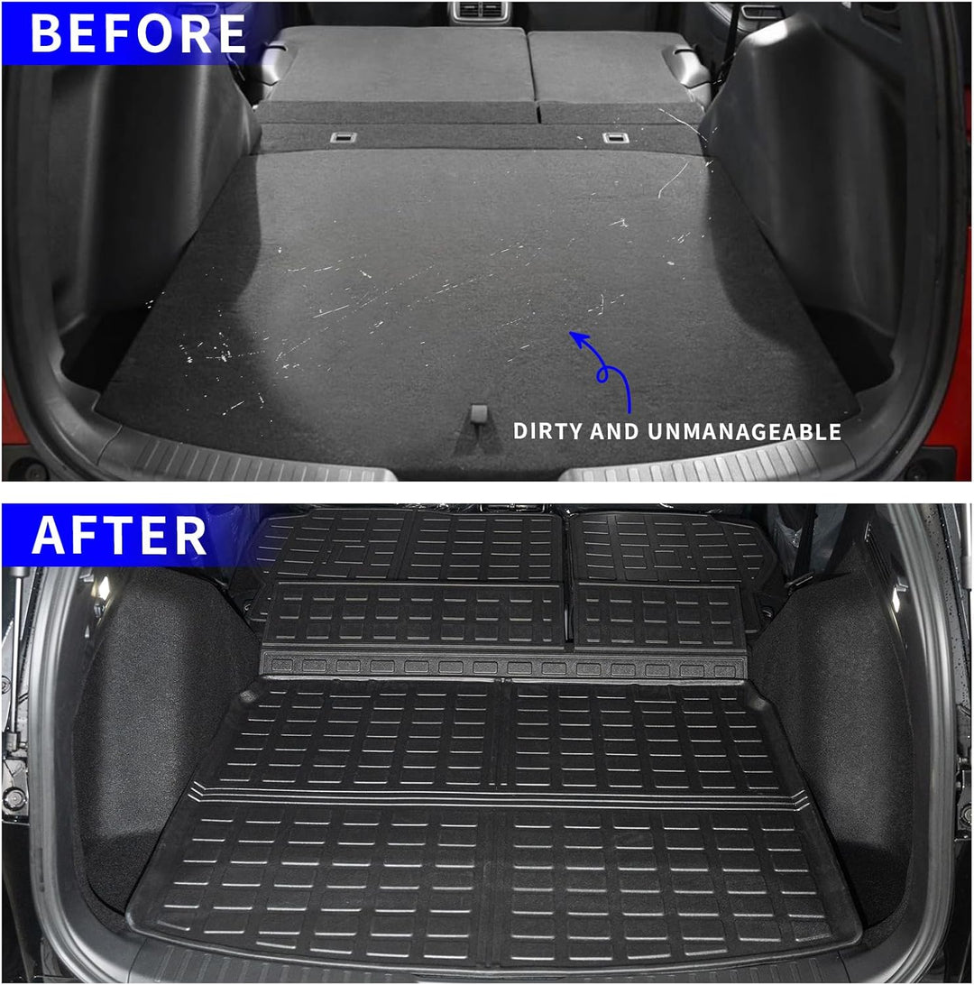 Rongtaod Cargo Mat Compatible with 2023 2024 Honda CRV Hybrid Cargo Liner Trunk Mat Back Seat Cover