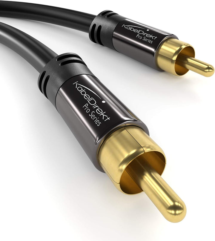 Philips Mini Stereoanlage mit Bluetooth/Spotify Connect &amp; KabelDirekt – 2 m – Cinch-Subwoofer-Kabel,
