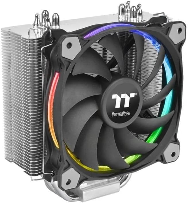 Thermaltake Riing Silent 12 RGB Sync Edition CPU-Kühler (kompatibel mit ASUS, Gigabyte, MSI, Asrock