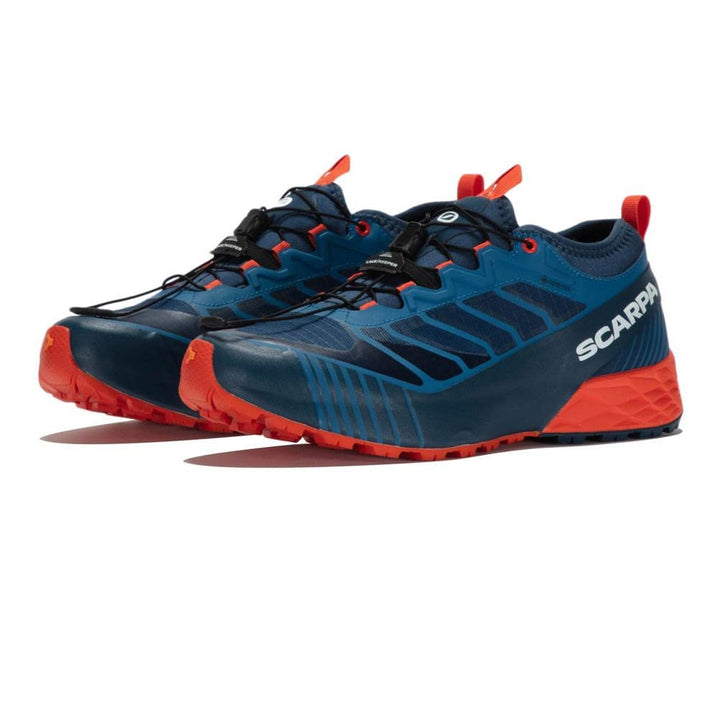 Scarpa Unisex Ribelle Run GTX Presa Traillaufschuhe 47 EU Blue Spicy Orange, 47 EU Blue Spicy Orange