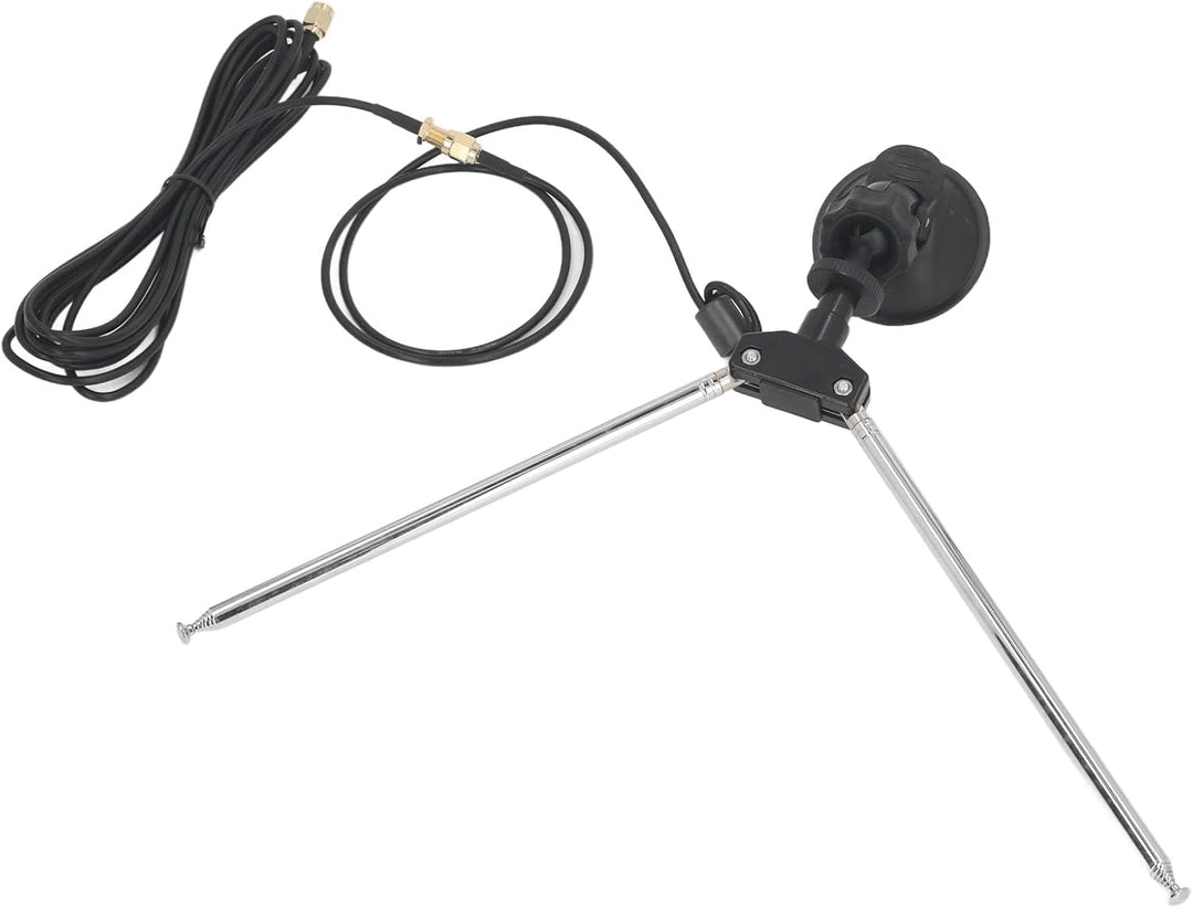 SDR-Empfängerantennen-Set, 60 cm RG174-Kabel, SMA-Stecker, Teleskop-Dipol für VHF UHF, Saugnapf-Mont
