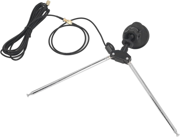 SDR-Empfängerantennen-Set, 60 cm RG174-Kabel, SMA-Stecker, Teleskop-Dipol für VHF UHF, Saugnapf-Mont