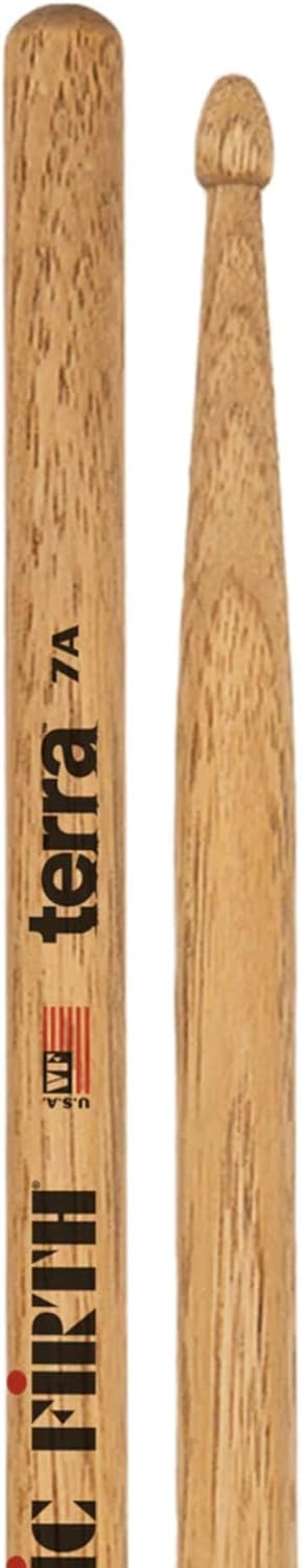 Vic Firth - American Classic® Terra Serie Trommelstöcke 7A - Amerikanisches Hickory – Holzspitze - 4