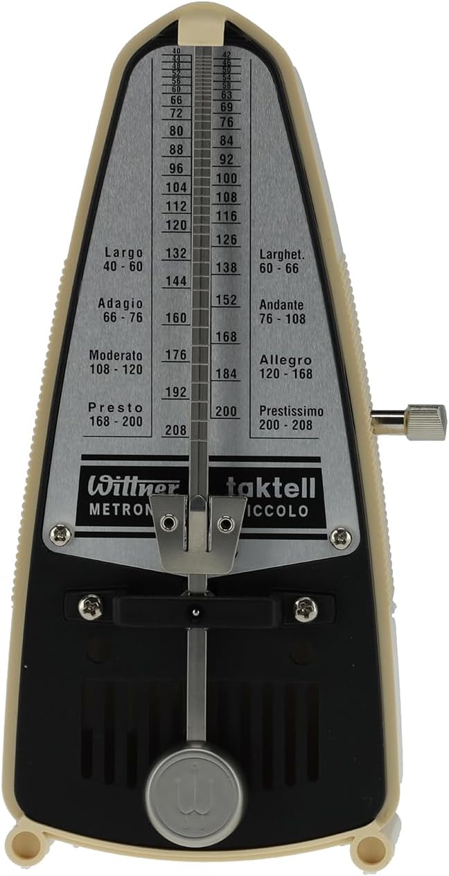 Wittner Metronom 832 Kunststoffgehäuse ohne Glocke Taktell Piccolo elfenbein Elfenbein Single, Elfen