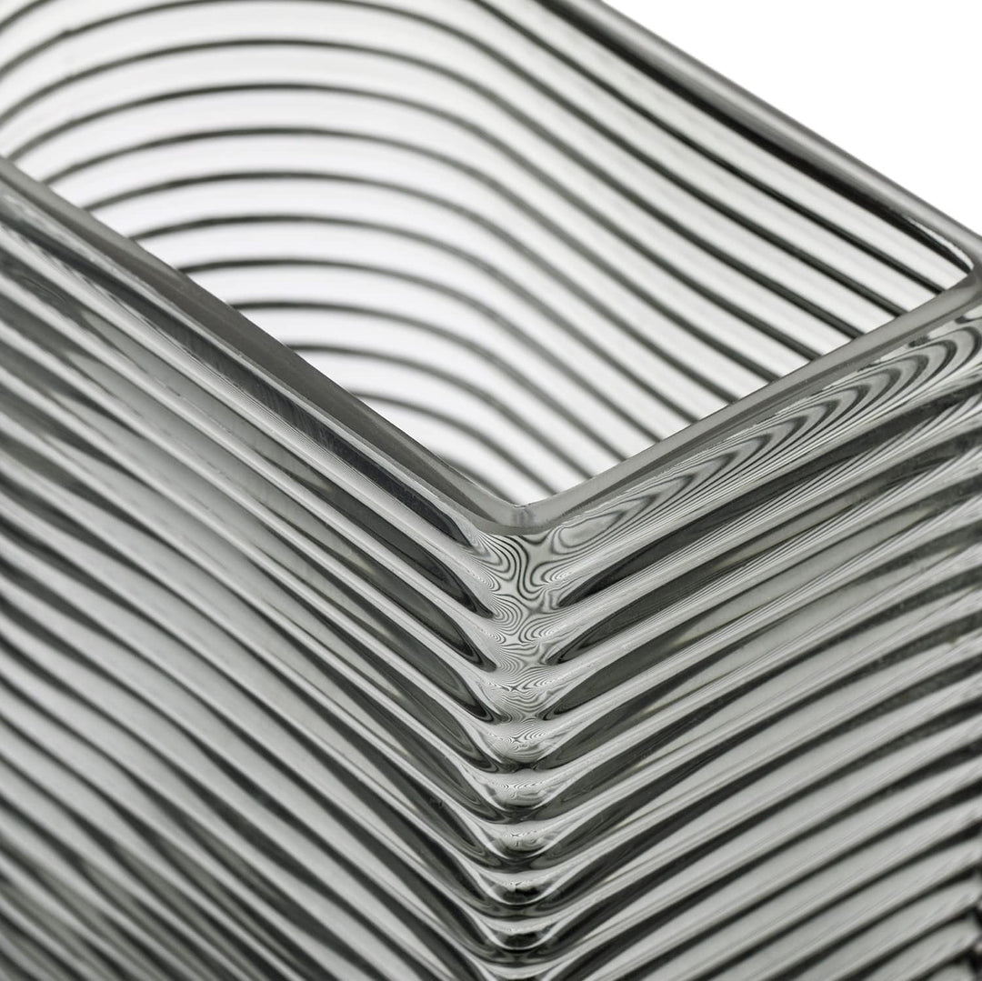 AmeliaHome Vase 8x17,5 cm Dekovase Tischvase aus Glas Dekoration Cray Schwarz Cray Schwarz 8x17,5 Cm