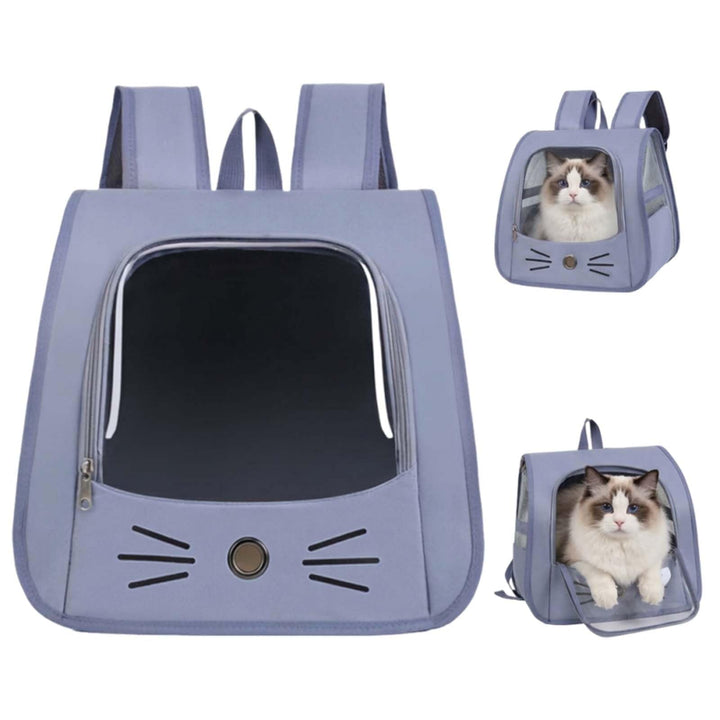 Tragbare und Faltbare Katzentasche,Atmungsaktive und Faltbare Haustier Rucksack,Katzenrucksack mit N