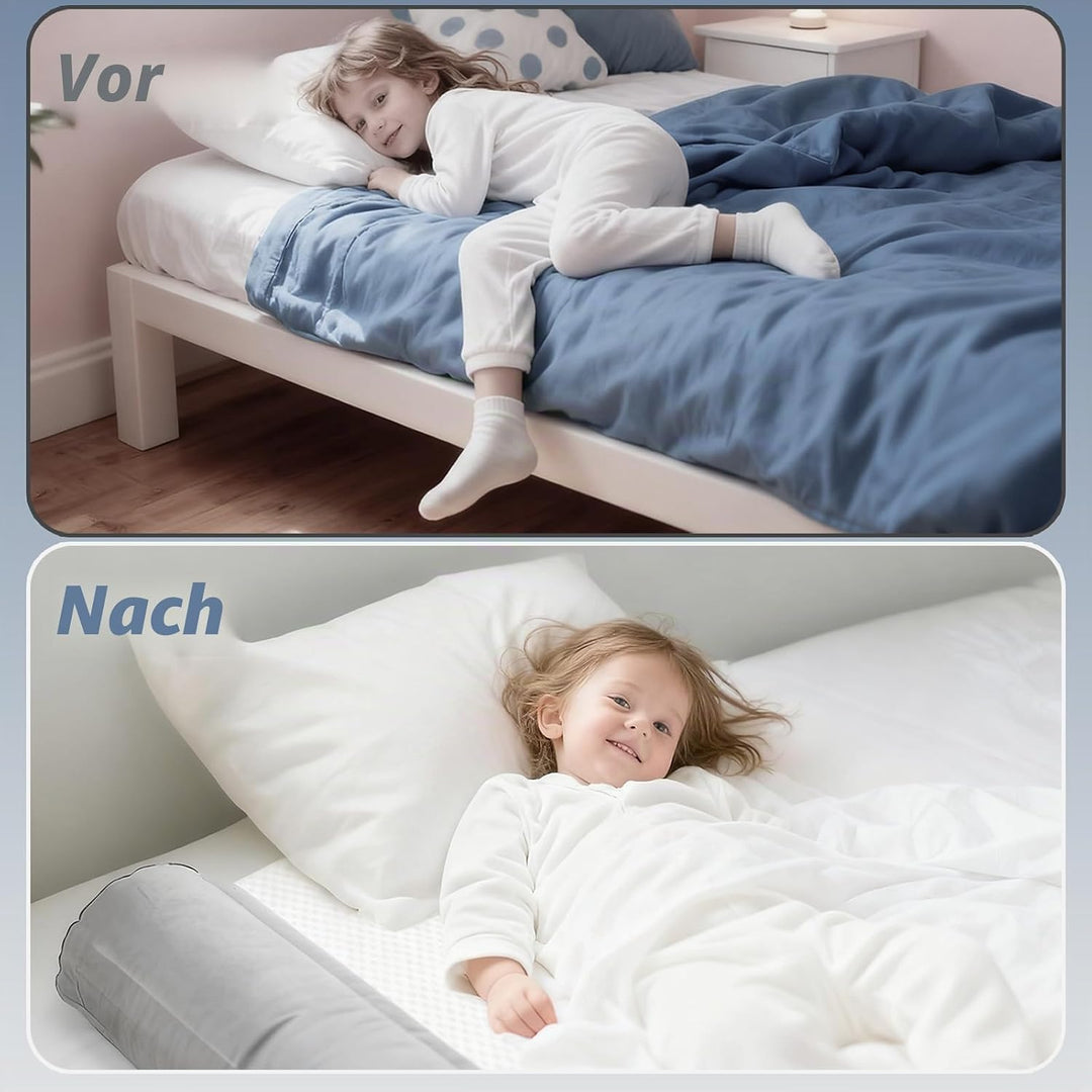 Rausfallschutz Aufblasbar, Rausfallschutz Bett – Tragbar und Faltbar (Geeignet für Reisen), Rutschfe