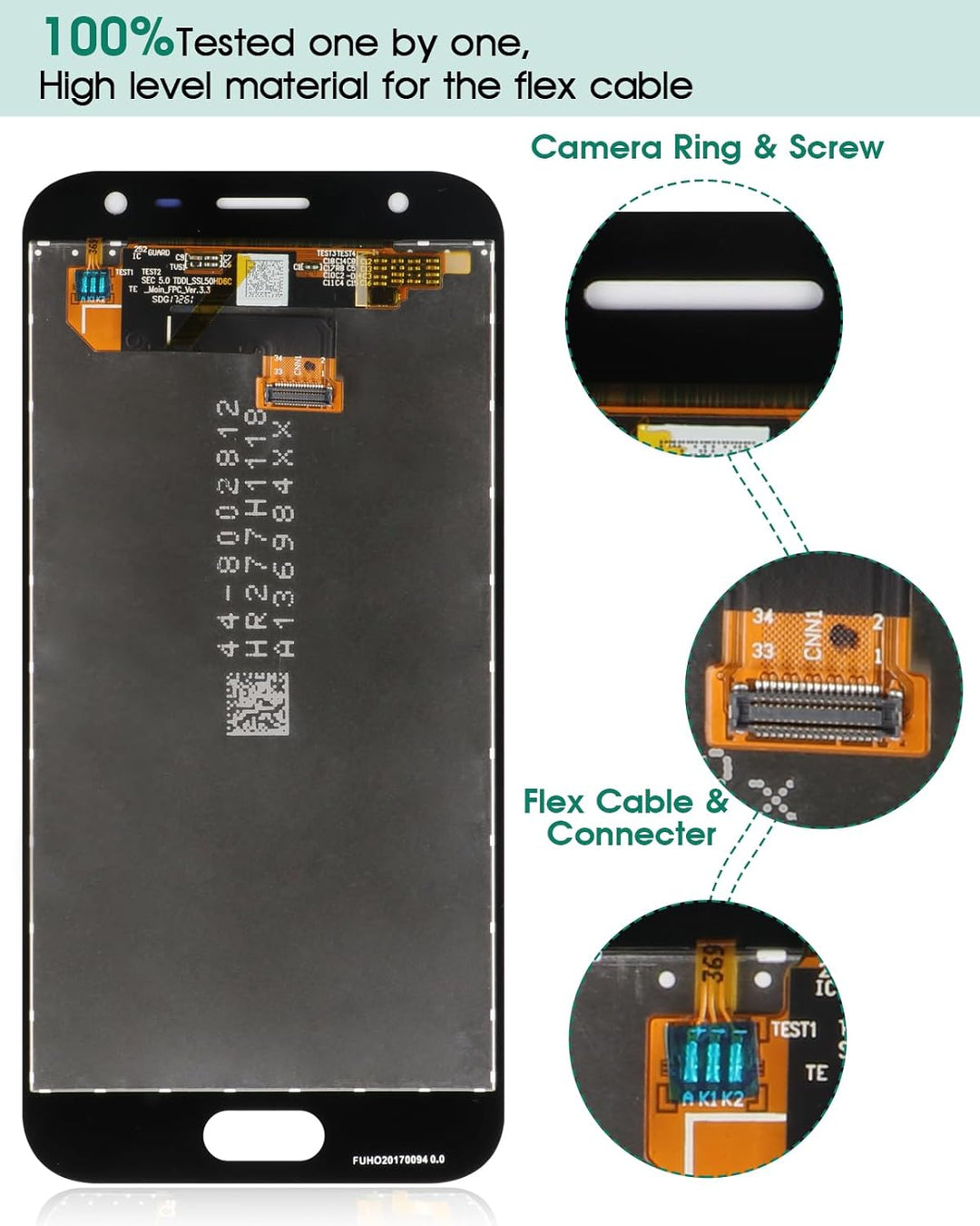 SRJTEK Für Samsung Galaxy J3 2017 J330 / J3 Pro 2017 J330 DUOS J330G J330L J330F J330FN J330DS J3300