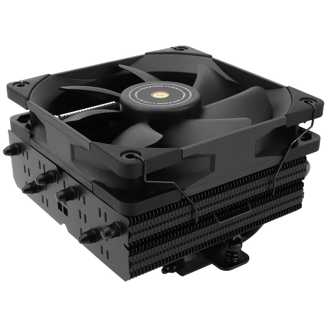 Thermalright SI-100 Black CPU Air Cooler, 6×6mm Heat Pipes, TL-E12B PWM Quiet Fan CPU Cooler With S-