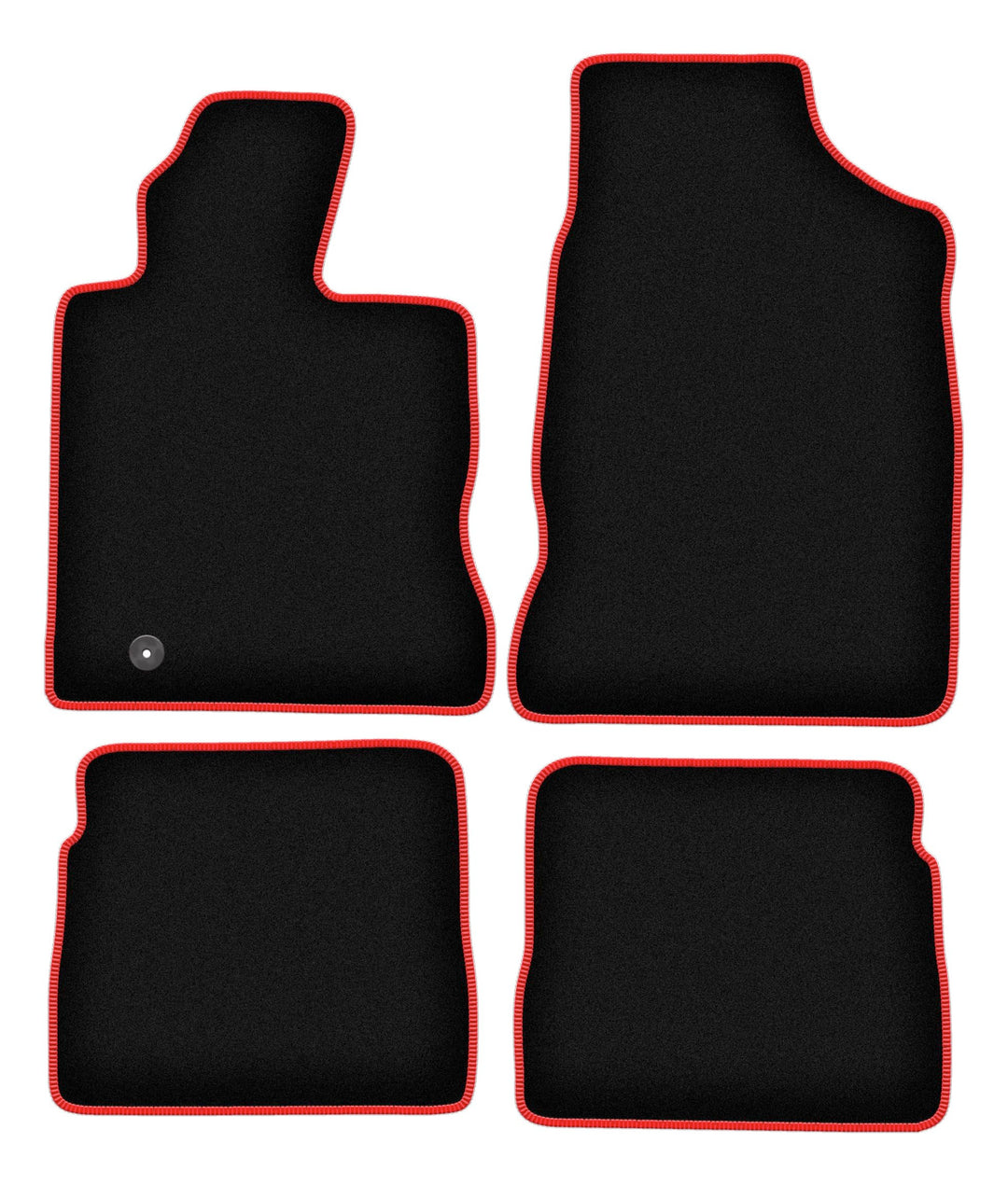 Velours Fussmatten 4-TLG Set passend für Chrysler PT Cruiser (2000-2010) | Qualität: LUX – Massgenau