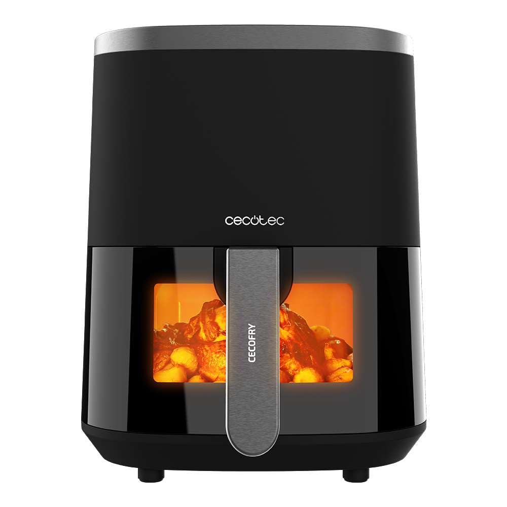 Cecotec Heissluftfritteuse ohne Öl, 4 L mit Fenster Cecofry Fantastik Window 4000. Air Fryer. 1400 W
