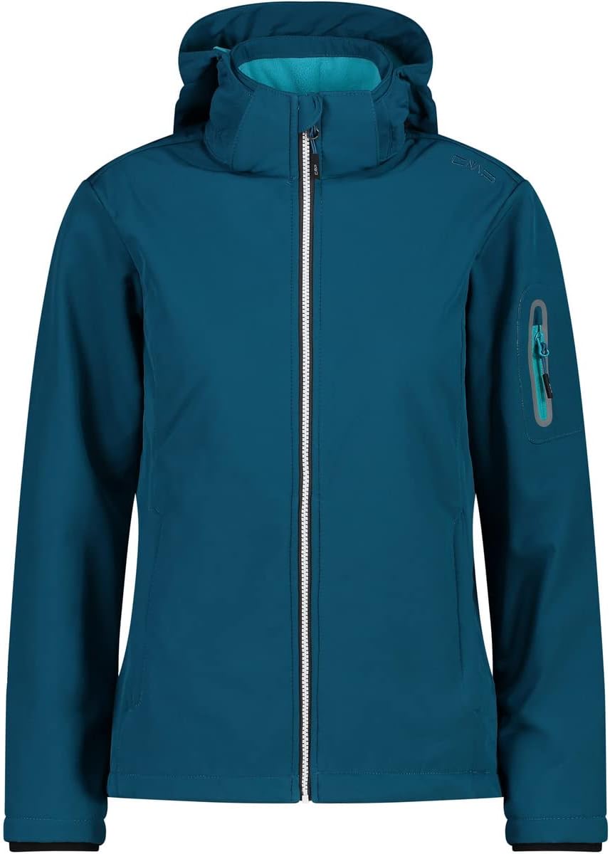 CMP Damen Windproof And Waterproof Softshell Jacket Wp 7.000 Jacke 36 Deep Lake, 36 Deep Lake