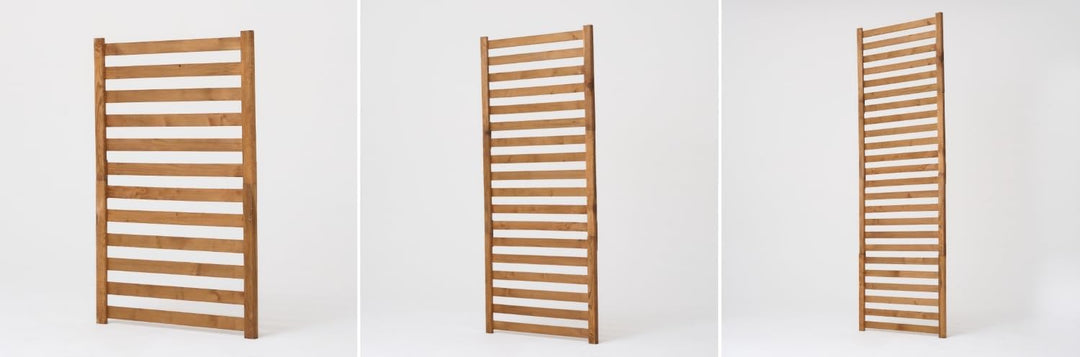 Modulares Rankgitter 50cm hoch – Spalier für Homerzo Pflanzkübel – Erweiterbare Holz Gitterwand für