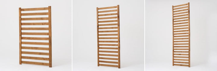 Modulares Rankgitter 50cm hoch – Spalier für Homerzo Pflanzkübel – Erweiterbare Holz Gitterwand für