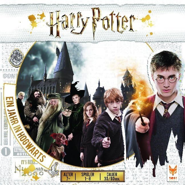Topi Games | Harry Potter: Ein Jahr in Hogwarts | Familienspiel | Brettspiel | 1-8 Spieler | Ab 7+ J