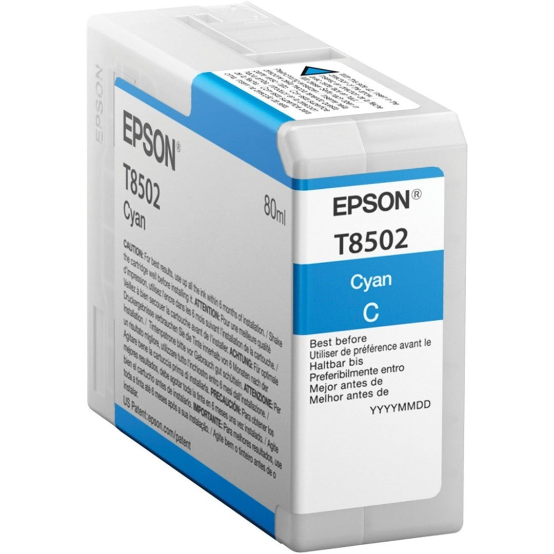 Epson T850200 T850 Singlepack UltraChrom, cyan, klein cyan Standardverpackung, cyan Standardverpacku