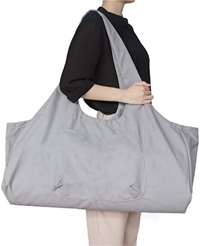 zalati Grosse Yogamatten-Tasche mit Seitentasche und Innentasche mit Reissverschluss, Canvas, Traget