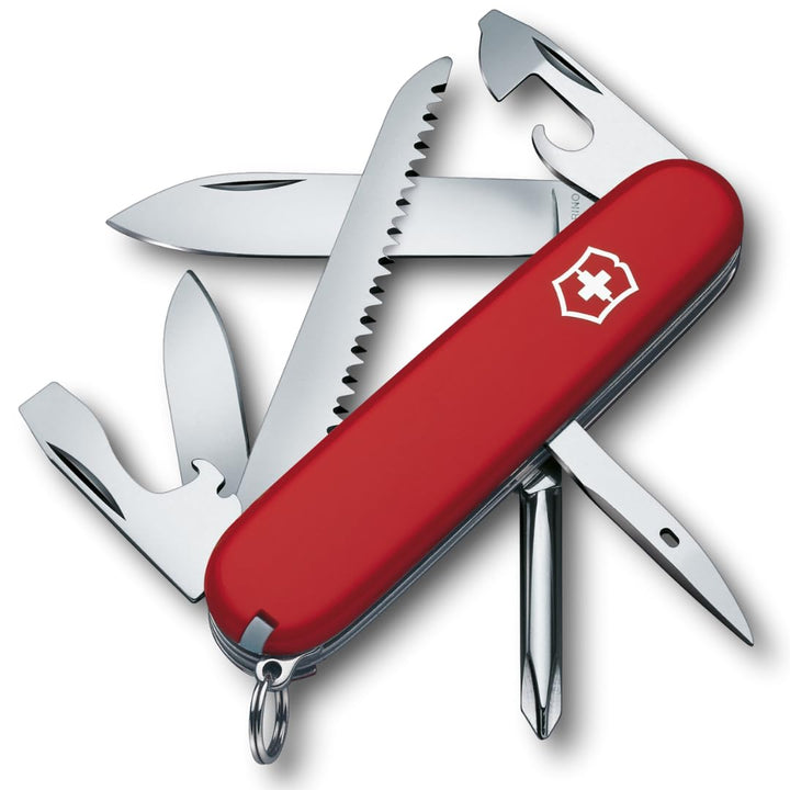 Victorinox Schweizer Taschenmesser Hiker, Swiss Army Knife, Multitool, 13 Funktionen, Klinge, Dosenö