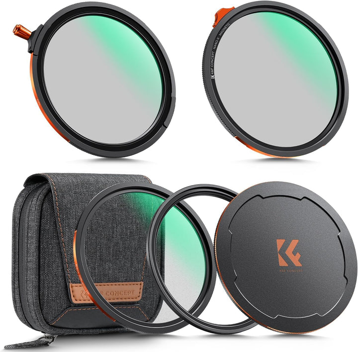 K&F CONCEPT Magnetic Filter Set 52mm Magnetisches Schnellwechsel System Quick Swap System Polfilter(