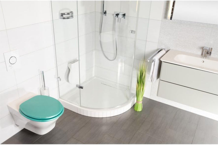 WC Sitz mit Absenkautomatik, hochwertige Oberfläche, einfache Montage, stabile Scharniere, Glitzer T