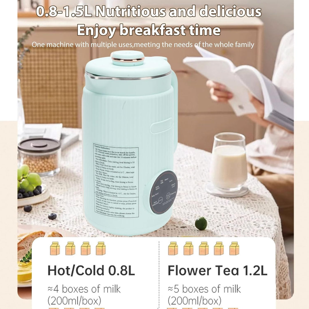 Irishom Nussmilchmaschine, Automatische Mandelmilchmaschine für selbstgemachte Pflanzenmilch, Hafer,