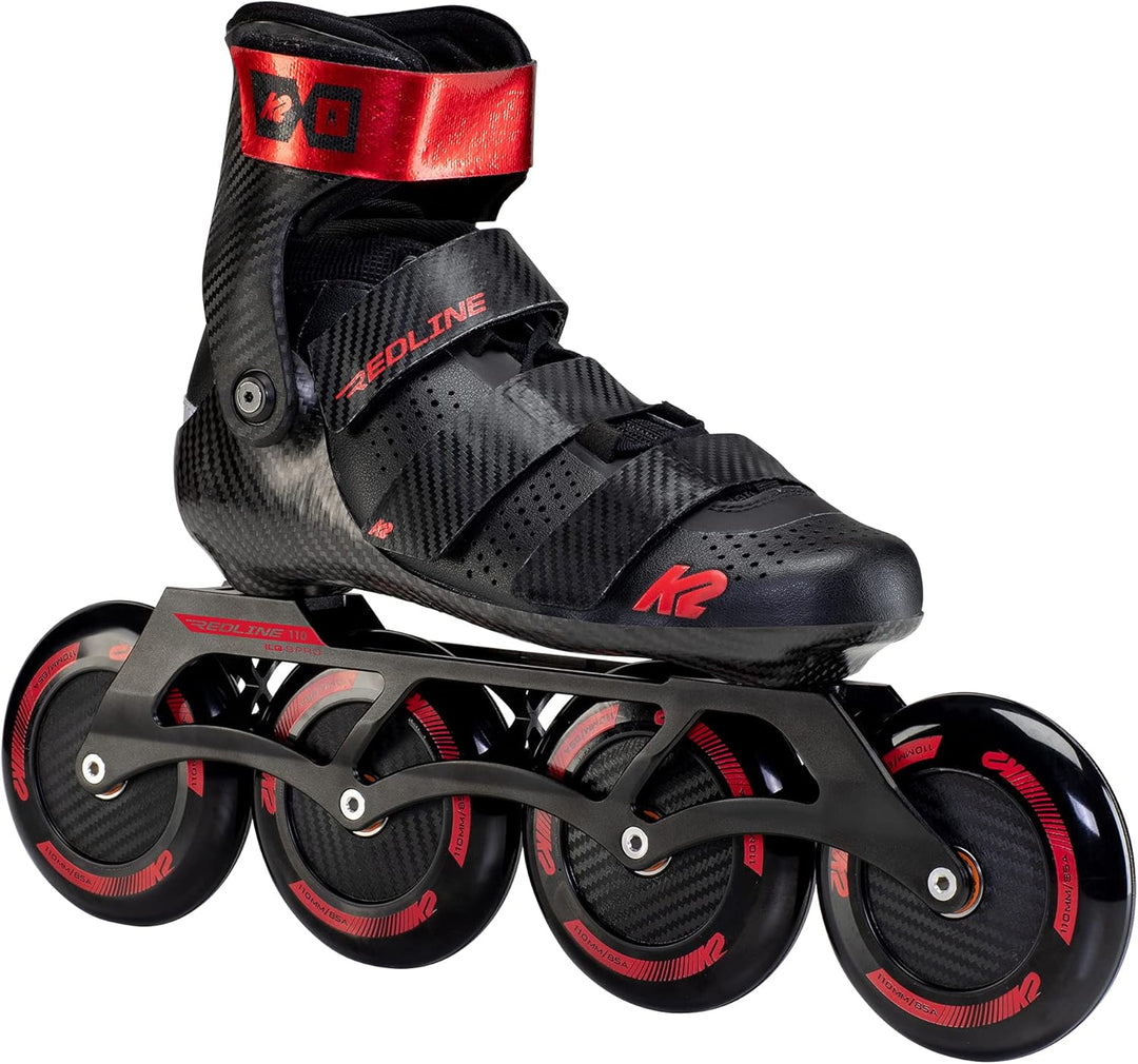 K2 Skates Unisex Inline Skates REDLINE 110, black - red, 30F0195