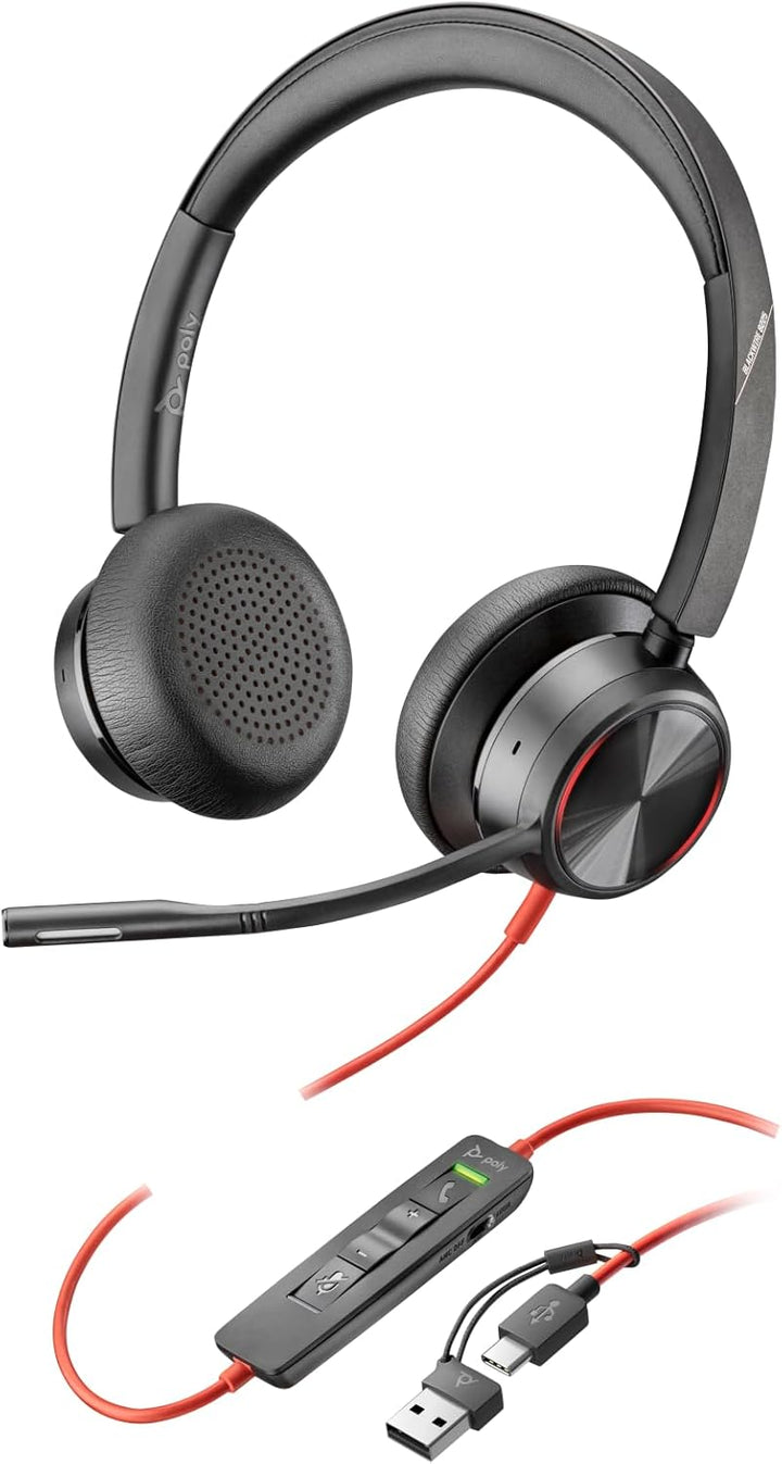 Poly HP Blackwire 8225 USB-C/A ANC Stereo
